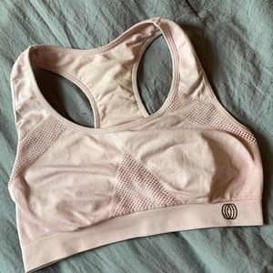 Breathable Light Pink Sports Bra